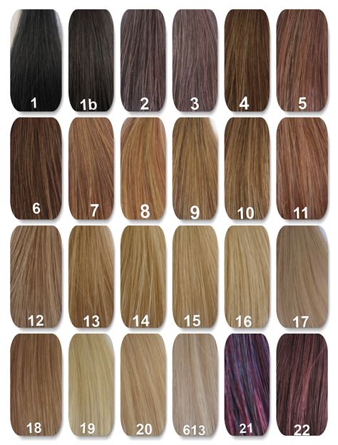 Color Chart For Hair Color Home Interior Design