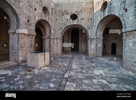 Fort Lovrijenac St Lawrence Fortress Interior In Dubrovnik Croatia