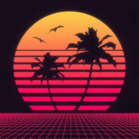 Red Retro Sunset Gaming Wallpapers Wallpaper Cave