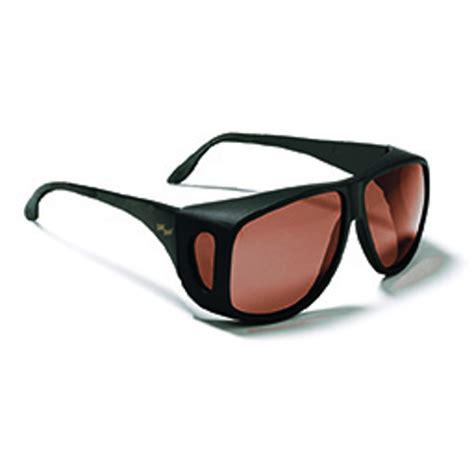 Ocusoft Solar Shield Aviator Sunglasses Polarized Gray Lenses Aviator Black Frame Ea