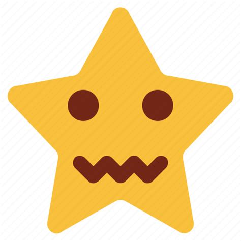Cartoon Character Emoji Emotion Nervous Sad Star Icon Download