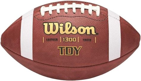Wilson 3f1300 Tdy Leather Game Football Youth Official Footballs