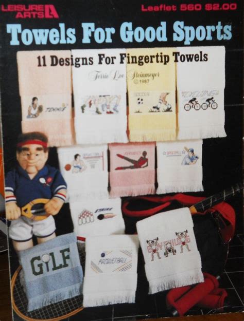 Cross Stitch Pattern Chart Towels For Good Sports 11 Designs Etsy