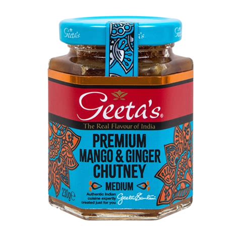 Geetas Chutney Mango And Ginger Top Op Foods