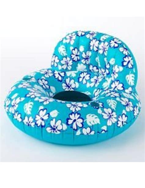 Aviva Hibiscus Lounge Pool Or Lake Float Floatie Chair Floral Design New