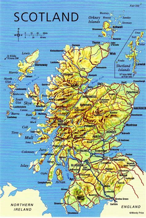 West Coast Of Scotland Map Map