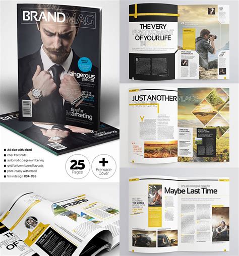 20 Magazine Templates With Creative Print Layout Designs