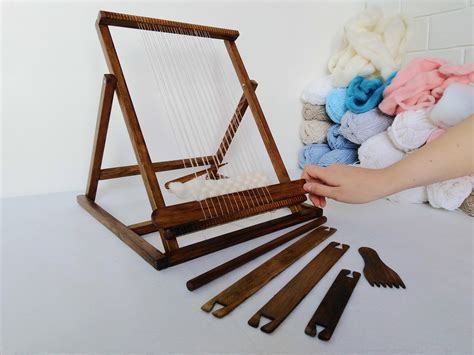 Weaving Loom Kit Beginner Weaving Kit Looms And Tools Tapestry Etsy