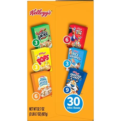 Kellogg S Assortment Pack Breakfast Cereal Variety Pack Oz