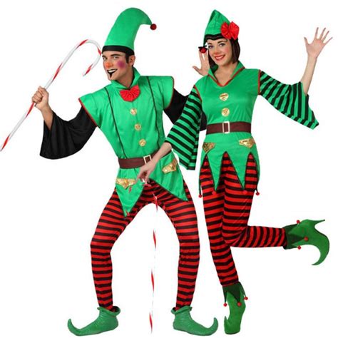 Disfraz De Pareja De Elfos De Navidad Para Adulto Tienda Online