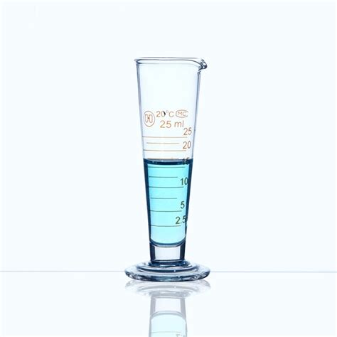 Linyeyue 25ml Graduate Conical Glass Measuring Cup Measuring Glass Triangle Beaker Laboratory