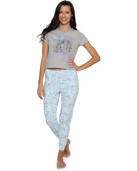 Disney Disney Womens Pajama Fun Tee And Lounge Pants Adult Sleepwear
