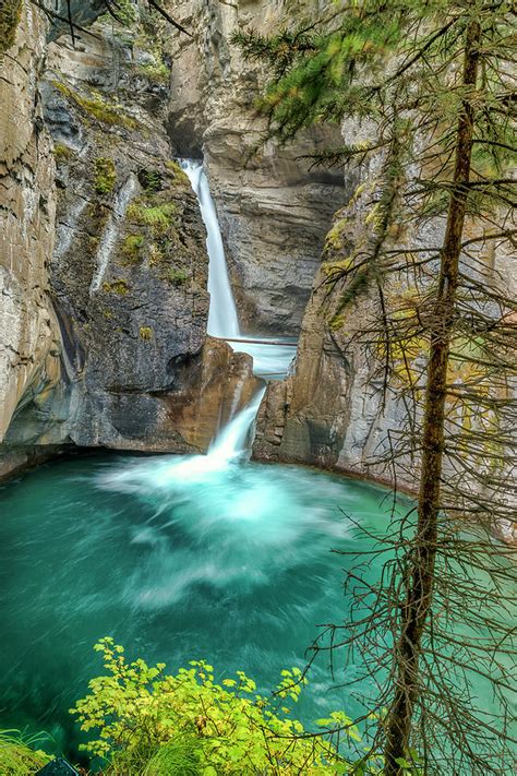 Johnston Canyon Lower Falls Banff National Park Canada Photograph By
