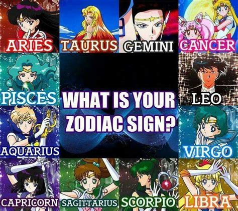 Sailor Zodiac From Sailor Moon Unlimited On Facebook Zodiac Signs