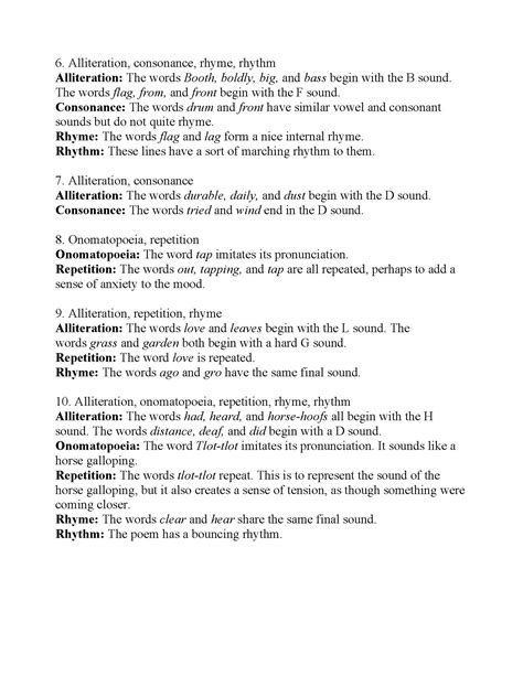 Poetic devices worksheet 2 pg teacher resources and poetic devices esl worksheet by dragun poetic devices worksheet with examples 32 Sound Devices In Poetry Worksheet - Notutahituq ...