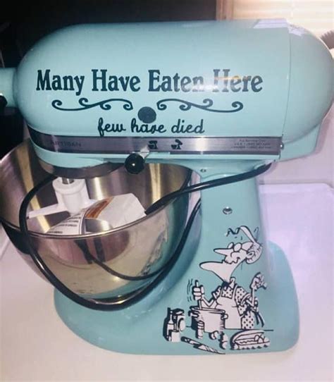 Many Have Eaten Old Woman Decal for Your Kitchenaid Stand | Etsy