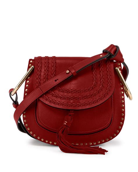 Chloé Hudson Mini Shoulder Bag In Red Lyst