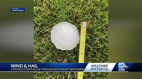Massive Hail Hits Parts Of Wisconsin