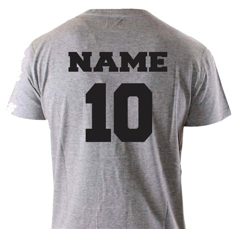 Name And Number Add On For Back Of Shirt
