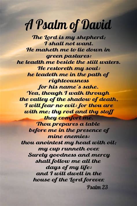 Psalm 23 A Psalm Of David Magnet In 2021 Psalms