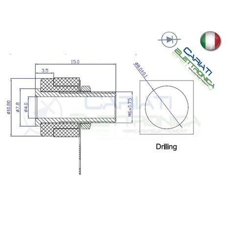 2 Pezzi CONNETTORE BOCCOLA DA PANNELLO PER SPINA A BANANA 4mm ROSSA