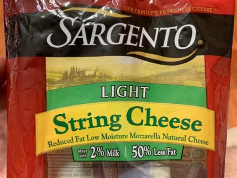 Sargento Light String Cheese Nutrition Facts