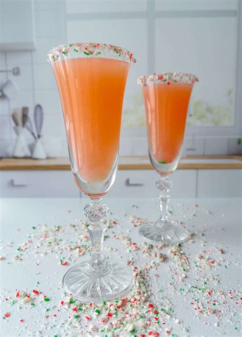 holiday candy cane prosecco the modern nonna