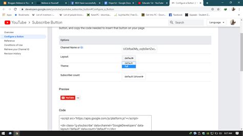 How To Add Youtube Subscribe Button On Blogger Or Website Believe In