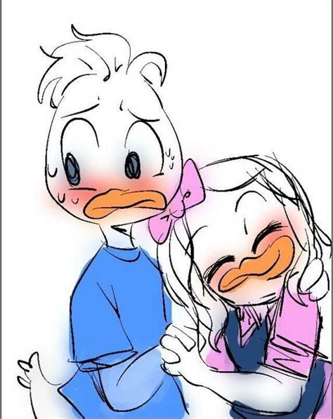 Dewey și Webby 💙💜 Duck Tales Disney Ducktales Percy Jackson Fan Art