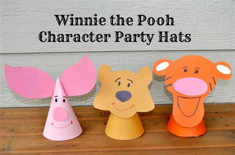 Winnie The Pooh Character Party Hats And Some Movie Treats Little