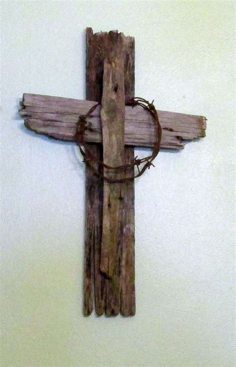 DIY Wooden Cross Using Tumbling Tower Pieces - The Shabby Tree