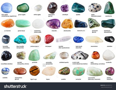 The Different Types Of Rocks And Their Names On A White Background