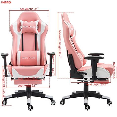 I'm sure we will have this chair for a long. Nokaxus Gaming Chair Large Size High-Back Ergonomic Racing ...