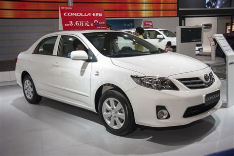 White Toyota Corolla Car Editorial Stock Photo Image Of Design 39790133