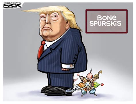 Political cartoon U.S. Trump bone spurs Russia investigation | The Week
