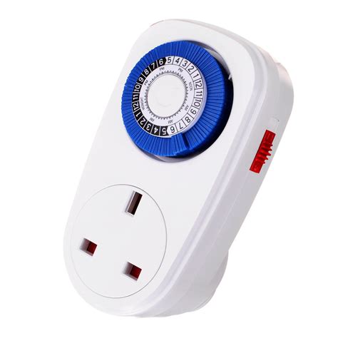 24 Hour Plug In Mechanical Timer 16a Grounded Plug Timer Switch Socket