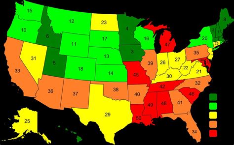 Us Homicide Rate By State Rank Wonderwhy Flickr