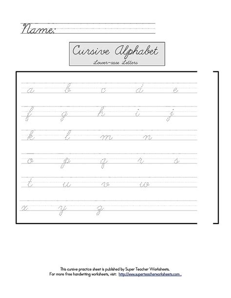 We have just over 18,000 printable pages just in this section alone. Super Teacher Worksheets (free) | Lean Into It: Tools For Teaching Tots Cursive If Their Schools ...