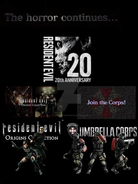 Resident Evil 20th Anniversary Franchises By Albertweskerg On Deviantart