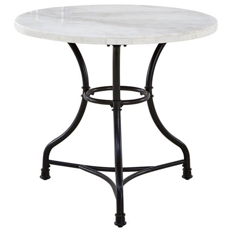 Steve Silver Claire Cr340t Contemporary Round Bistro Table With White