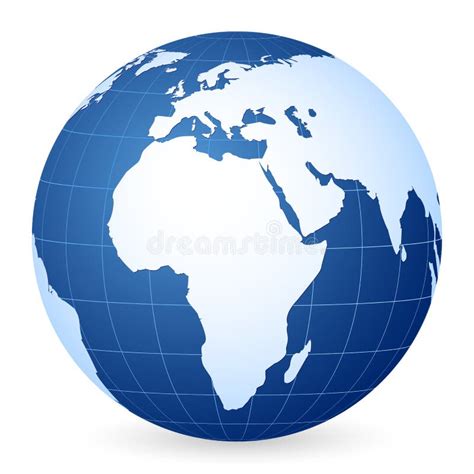 Blue Globe Vector Illustration Stock Illustrations 98005 Blue Globe