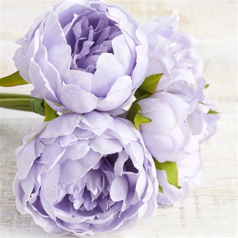Lavender Artificial Peony Bouquet Floral Sale Sales Artificial