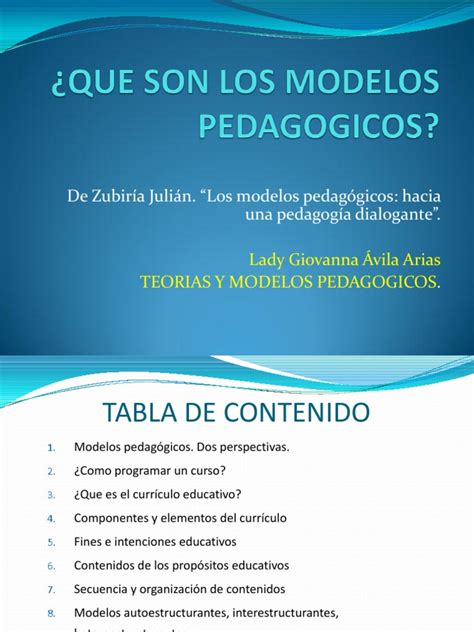 Pdf Que Son Los Modelos Pedagogicos Dokumen Tips