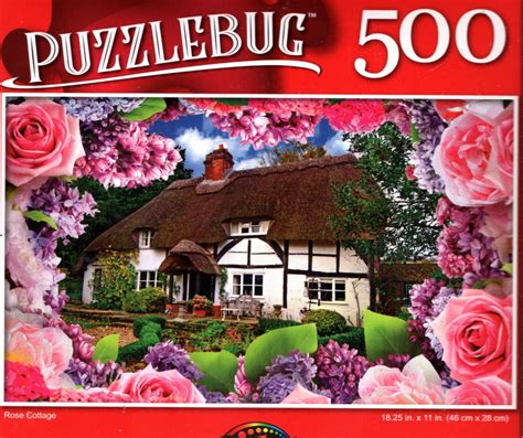 Rose Cottage 500 Pieces Jigsaw Puzzle