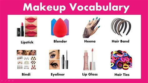Makeup And Cosmetics Vocabulary With Pictures Makeup Related Word