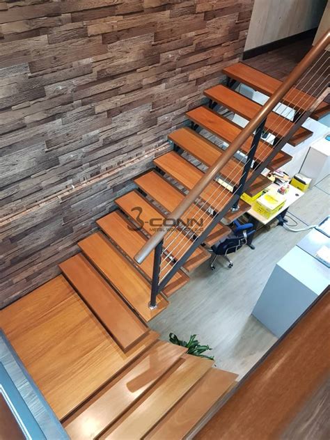 Staircase Structure Handrail Railing Timber Wooden