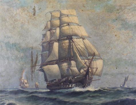 19th Century Clipper Ship Painting American School Lot 34068