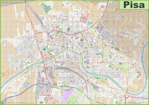 30 Map Of Pisa Italy Maps Database Source