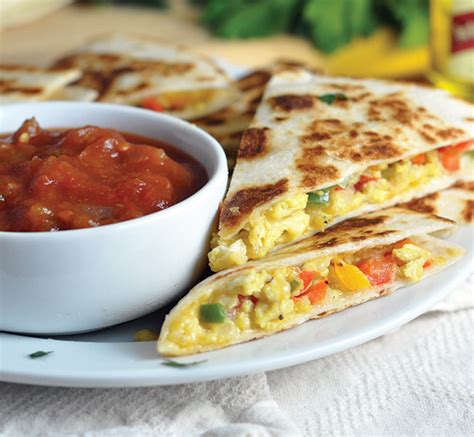 The basic staples since then remain native foods such as corn, beans, squash and chili peppers. Mexican Breakfast Quesadillas - #STARFineFoods