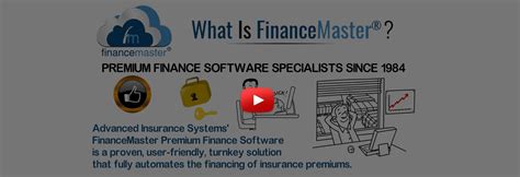 Us premium finance (uspf) provides financing for commercial lines insurance products nationwide. FinanceMaster Cloud Managed Insurance Premium Finance Software
